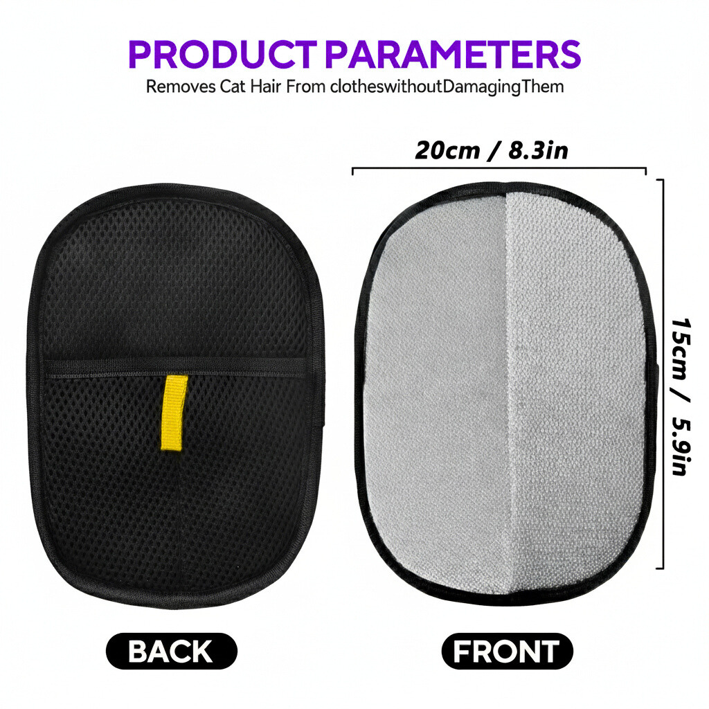 Reusable Pet Hair Removal Gloves